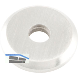 KWS St�tzrosette f. Holz/Glast�ren - � 30mm, Innen � 8,4 mm, silber eloxiert