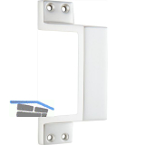 KWS Schiebetorgriff 5315 schr�g, 140 mm, Aluminium neusilber eloxiert