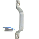 Schiebetorgriff gerade 168 mm, Stahl hell verzinkt