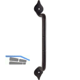 T�rgriff ANTIK - gerade, 250mm, � 12mm, Eisen verzinkt geschw�rzt