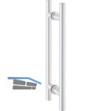 KWS T�rgriff 8142, L�nge 350 mm, Aluminium silber eloxiert