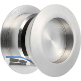 KWS Schiebet�rmuschelpaar 5251 rund, T�rst�rke 38-42 mm, Edelstahl matt