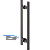 KWS T�rgriff 8142, L�nge 720 mm, Aluminium schwarz matt