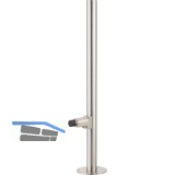 KWS Bodent�rpuffer auf Rohr 2920 gefedert, Edelstahl