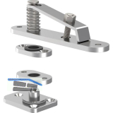 KWS Drehzapfenband 6205 Edelstahl matt