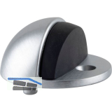 Bodent�rpuffer - Bodenplatte � 45, Anschlagh�he 17 mm, Messing verchromt matt