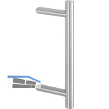 MARCHESI T�rgriff 4810 - schr�g, 1200mm, LA. 900mm, Edelstahl matt