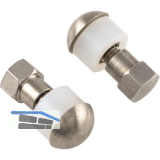 KWS Befestigungszubeh�r Glas P10 - paarweise, M6, f�r Modularsystem, Edelstahl