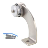 KWS Endst�tze WS - gebogen 90� Rundrohr, links, Edelstahl