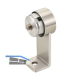 KWS Endst�tze WS - gerade Rundrohr f�r � 40 mm, Edelstahl matt