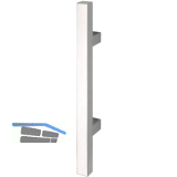 MARCHESI T�rgriff QUADRA 4820 - 1200mm, LA. 900mm, Edelstahl