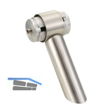 KWS Mittelst�tze RS - schr�g 45�, Rundrohr, f. Au�en � 35mm, Edelstahl