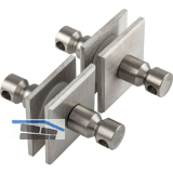 SCH�SSWENDER Befestigungszubeh�r - f�r Glas, paarweise, eckig, TS: 8 - 12mm