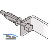 FSB Befestigungszubeh�r T�rgriff einseitig, T�rst�rke 10-30 mm, Stahl verzinkt