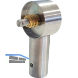 KWS Endst�tze RS - gerade Rundrohr, f�r Holzrohr, 40mm, Edelstahl