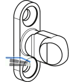 GU HS Riegelbolzen Gr. 3 f�r PVC, ab FH 2300 mm, silber