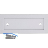 MARCHESI Schriftrahmen, 120 x 48 mm, Aluminium silber eloxiert