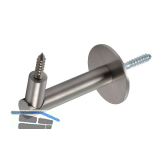 Handlauftr�ger Rosetten � 50 mm, Wandabstand 75 mm, Edelstahl matt