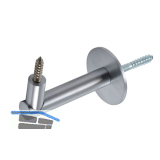 Handlauftr�ger Rosetten � 50 mm, Wandabstand 75 mm, Edelstahl verchromt