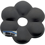Zierrosette (Pfettenscheibe) � 50x3 mm, Bohr-� 13 mm, Stahl schwarz pulverbesch.
