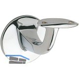 Handlauftr�ger mit gew�lbter Auflage, Wandabstand 65mm, Messing verchromt