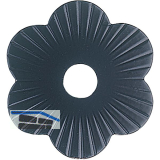 Zierrosette (Pfettenscheibe) � 80x4 mm, Bohr-� 13 mm, schwarz pulverbesch. (B)