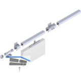 Schiebetorbeschlagset HELM 300 f�r Wandmontage, max. 200 kg, Stahl verzinkt