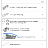 HAWA Junior 100/Z Beschlagset Holz 2 Fangstopper Standard