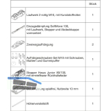 HAWA Junior 100/Z Beschlagset Holz 1 Fangstopper Standard/SoftMove