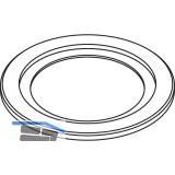 Rosette zu Bodenh�lse HAWA, Messing verchromt