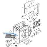 HAWA Toplock Gegenkasten ohne Abdeckkappen inkl. Zentrierset