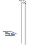 HAWA Dichtungsprofil Wandanschlussprofil L=3500 mm Gummi schwarz