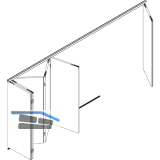 HAWA-Variofold 80/H Grundgarnitur, m. Drehlager o. F�hrung