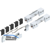 HELM GT-L 80 Beschlagset Glas 8-10,76 mm ohne Laufschiene 80 kg silber eloxiert