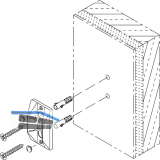 HAWA Zentrierteil Ganzglasschiebet�ren zur Wandmontage grau