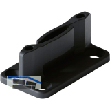 HAWA-Junior 40/80/100/120 Bodenf�hrung spielfrei Holz Kunststoff schwarz