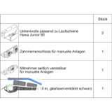 HAWA Junior 80/Z Symmetric Synchronbeschlag Fl�gelbreite 500-1200 mm