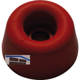 Gummipuffer � 20 mm, H�he 10 mm, Gummi rot