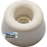 Gummipuffer � 20 mm, H�he 10 mm, Gummi cremewei�