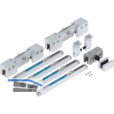 HELM GT-S 150 Beschlagset Glas 8-12,76 mm Einzugsd�mpfung 150kg silber eloxiert