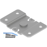 HELM 53/73 Deckenbefestigungsplatte Stahl verzinkt