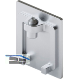 HAWA-Junior 80/100 Abdeckkappe f�r Laufschiene Stahl verchromt matt