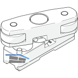 HAWA Junior 80/G Telescopic Bodenf�hrung Glas spielfrei zum Anschrauben