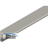 HELM GT-L Laufschiene Wandmontage auf Ma� Edelstahl-Effekt