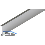 HAWA-Junior 80/100 Pocket Clipblende zu Montageset Wandtasche L=2000 mm silber