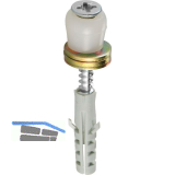 F�hrungsrolle HELM 258 D�, Stahl verzinkt, gelb