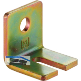 Winkelbefestigung HELM 104 W einfach Stahl verzinkt gelb