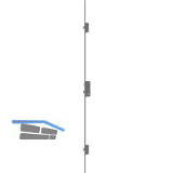 Fluchtt�r-Mehrfachverriegelung panicLock AP4, Funktion E, 1fl�gelig /55, silber