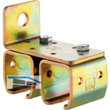 Doppelwandbefestigungsmuffe HELM 101 D, Loch � 11,5 mm, Stahl verzinkt, gelb