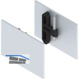 HELM GT-L Abdeckkappen-Set f�r Seitenteil Aluminium silber eloxiert